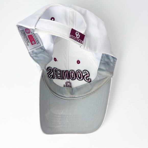 Sooners Oklahoma University White Logo Baseball Cap Unisex OS - Picture 3 of 14